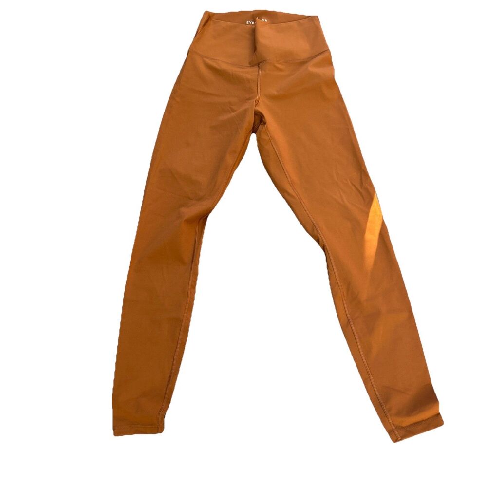 EVERLANE Renew Legging M Regular Rust Orange Active Yoga Stretch Pant Brown